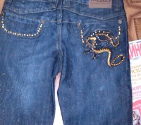 Новые джинсы,ОТ до 75см,бедра до 92см, одна маленькая проблемка нет пуговицы - н. . фото 5
