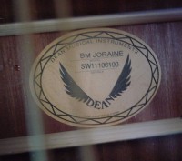 Эксклюзивная акустическая гитара Dean "The Jorja-Raine" Bret Michaels signature.. . фото 10