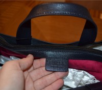 Furla "Divide-It"  leather, navy blue

Великолепная сумка в гладкой сафьяновой. . фото 7