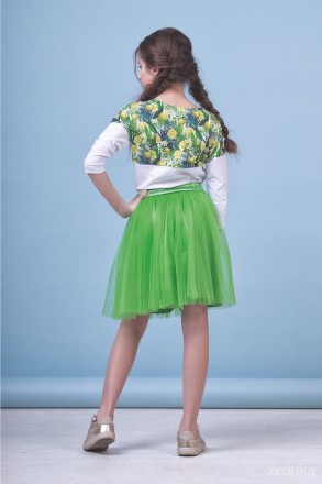 Яркий комплект (джемпер+юбка) от ТМ Зиронька.
Красивый джемпер для девочки с кра. . фото 5