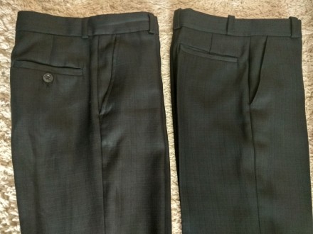 Продам школьные брюки черного цвета в хорошем состоянии. 
1) слева, длина 84 см. . фото 2