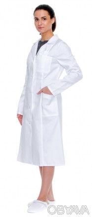 Предлагаем качественные медицинские халаты.
Женский бязевый рабочий халат широк. . фото 1