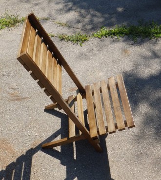 Стул-кресло (шезлонг) раскладной (натуральное дерево), очень удобная и расслабля. . фото 4
