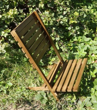 Стул-кресло (шезлонг) раскладной (натуральное дерево), очень удобная и расслабля. . фото 1