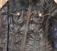 Куртка зимняя, цвет черный, искусственный мех енота (отстёгивается), фасон приле. . фото 3