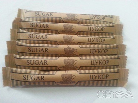 Продам сахар в стиках с приятным нейтральным рисунком - от 22 грн./кг. Сахар с В. . фото 1
