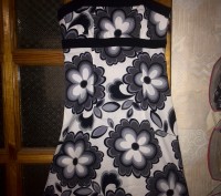 Новое платье с акварельными цветами из плотного хлопка( можно одеть без нижнего . . фото 2