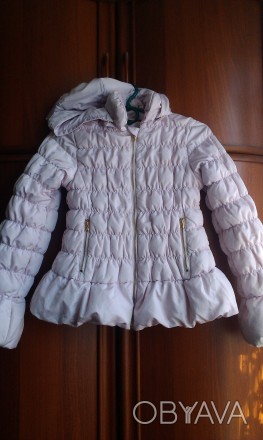 Куртка для девочки , в идеальном состоянии , змейки все рабочие, бледно- розовог. . фото 1