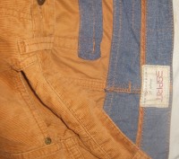 Горчичные мужские вельветовые джинсы фирма Esprit размер 34 на 52-54 полуобхват . . фото 5