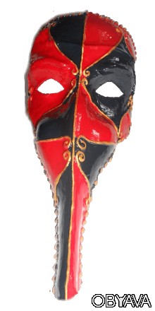 Венецианская маска папье-маше Доктор ручной работы под заказ.
Расцветку можно и. . фото 1