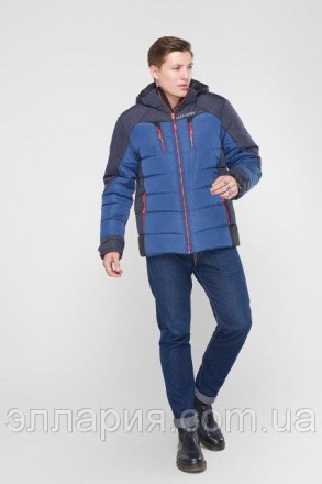 Модная мужская зимняя куртка Код Ник(ФЛП)-Спорт Цвета в ассортименте темно синий. . фото 4