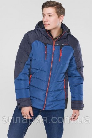Модная мужская зимняя куртка Код Ник(ФЛП)-Спорт Цвета в ассортименте темно синий. . фото 2