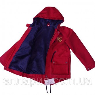 Детская куртка парка для мальчика код Модник Цвета в наличии красный, синий,желт. . фото 3