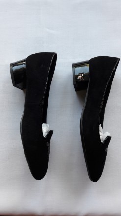 Элегантные черные из натуральной замши туфельки украсят ножку любой красавицы 38. . фото 6