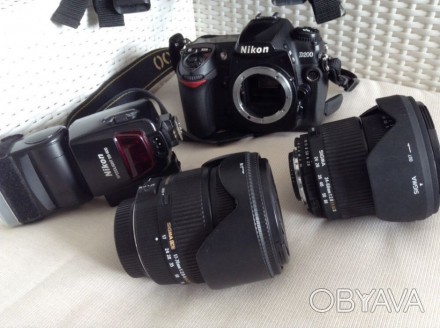 Фотокамера Nicon D200,два об'єктиви-Sigma 17-70 F2,8-4 DC Makro OS,Sigma 24-60 m. . фото 1