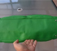 Furla Carmen Arriccio Green Leather Ruched Tote Handbag
Retail $498

Потрясаю. . фото 12