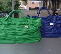 Furla Carmen Arriccio Green Leather Ruched Tote Handbag
Retail $498

Потрясаю. . фото 5