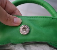Furla Carmen Arriccio Green Leather Ruched Tote Handbag
Retail $498

Потрясаю. . фото 13