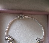 Продам шикарные браслеты Pandora Style. На основе есть надпись и корона над "О".. . фото 4