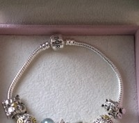 Продам шикарные браслеты Pandora Style. На основе есть надпись и корона над "О".. . фото 5