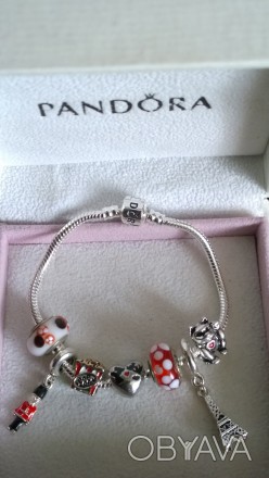 Продам шикарные браслеты Pandora Style. На основе есть надпись и корона над "О".. . фото 1