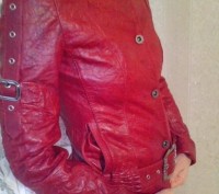 Шикарная кожаная куртка GROTTO сollection, Размер - XS Замеры: ширина под руками. . фото 2