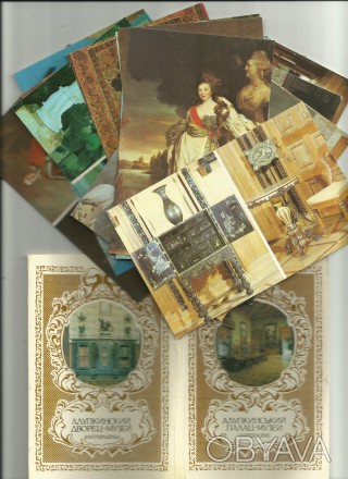 Набор из 18 открыток, фотографии интерьеров Алупкинского дворца-музея. На русско. . фото 1