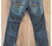 Джинсы синего цвета фирмы Jeans Code. 100% cotton. Средняя посадка, можно носить. . фото 3