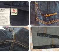 Джинсы синего цвета фирмы Jeans Code. 100% cotton. Средняя посадка, можно носить. . фото 5