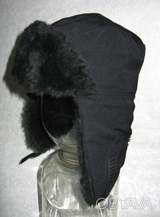 Стильная шапка-ушанка HASSING BV.
Новая. 
Черного цвета, очень теплая, очень с. . фото 1