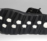 Ботинки, полусапожки дутые на девочку черные с леопардовыми вставками, ТМ "Том.М. . фото 5