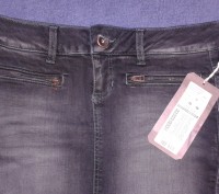 Юбка джинсовая новая Tom Tailor. Цвет темно-серый. Размер М. Талия 39 см, длина . . фото 3