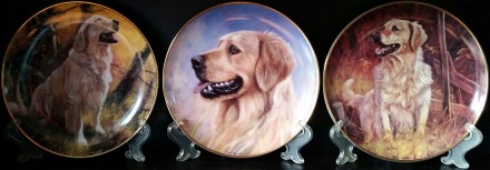 Отличный подарок немецкая фарфоровая тарелка с видом собаки. Идеальный подарок б. . фото 2