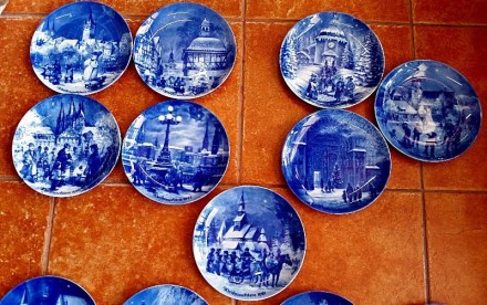 Продам настенные, кобальтовые, ограниченные выпуском тарелки 70-годов выпуска с . . фото 3