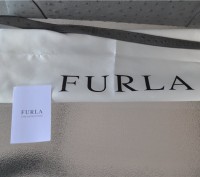 FURLA Birch Gray ostrich-embossed Leather Piper Tote/Crossbody Bag

retail : $. . фото 13