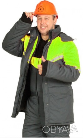 Костюм утеплённый рабочий "Атом Неон" куртка с полукомбинезоном 

Костюм: курт. . фото 1
