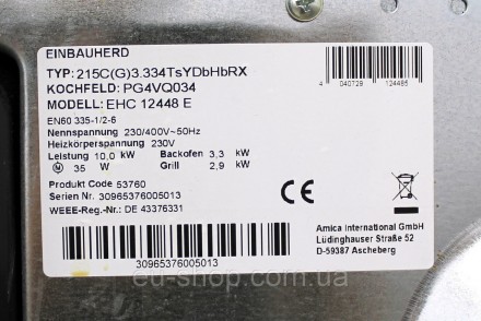 Плита стеклокерамическая Amica EHC12448E б/у из Германии.

Состояние нормально. . фото 7