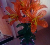 продам цветы из бисера(орхидеи,фиалки,герберы,нарцисы,ромашки,гиацинт,лилии,маки. . фото 4