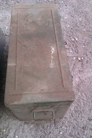 Ящик металлический, в наличии шесть штук, зеленого цвета, времён СССР, в хорошем. . фото 4