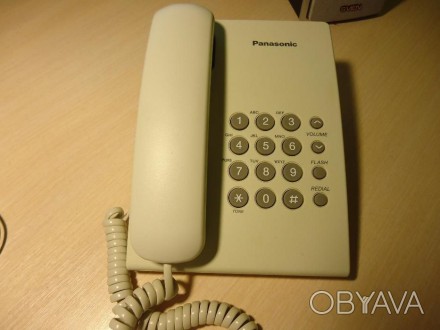Проводной телефон Panasonic KX-TS2350UAW белый (white) Повторный набор последнег. . фото 1
