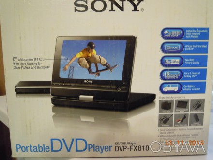 портативное DVD Sony,в отличном состоянии,без ньюансов,комплектация как на фото,. . фото 1