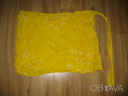 Желтое парео желтая юбка
Длина 45см
Обхват без завязок 112см
Длина двух завяз. . фото 1