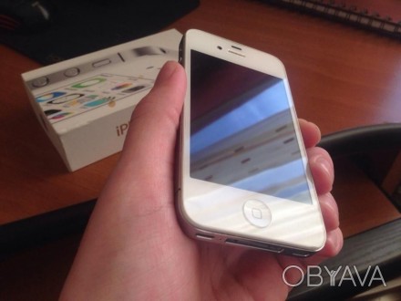 Продам отличный телефон iPhone 4s белого цвета на 8Gb в идеальном состоянии. Тел. . фото 1