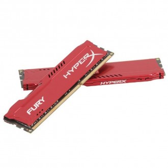 Модуль памяти для компьютера DDR3 8Gb (2x4GB) 1600 MHz HyperX Fury Red Kingston . . фото 4