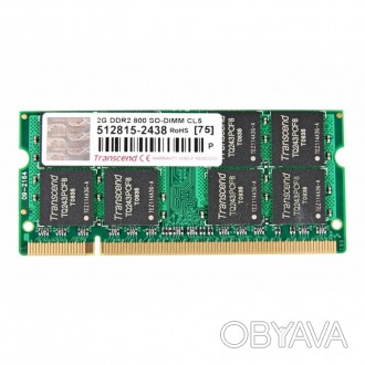 Модуль памяти для ноутбука SoDIMM DDR2 2GB 800 MHz Transcend (JM800QSU-2G)
Тип п. . фото 1