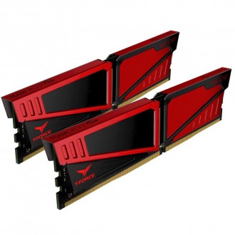 Модуль памяти для компьютера DDR4 16GB (2x8GB) 2400 MHz T-Force Vulcan Red Team . . фото 3