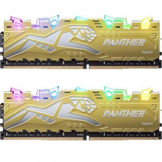 Модуль памяти для компьютера DDR4 16GB (2x8GB) 2666 MHz Panther Rage RGB Silver-. . фото 2