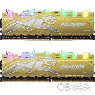 Модуль памяти для компьютера DDR4 16GB (2x8GB) 2666 MHz Panther Rage RGB Silver-. . фото 1