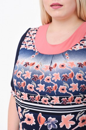 Трикотажная летняя блуза большого размера. Отлично комбинируется с любым низом Д. . фото 7