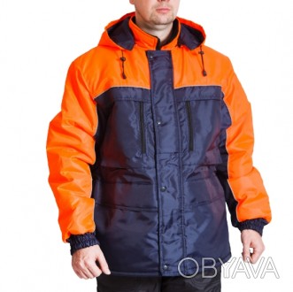 Зимняя рабочая куртка Вега  

Ткань: оксфорд 100 % п/э.
Подклад: таффета 100%. . фото 1